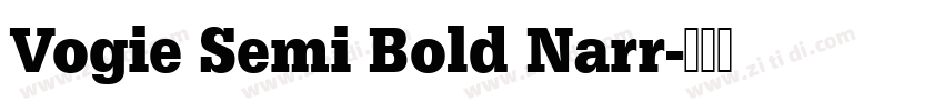 Vogie Semi Bold Narr字体转换